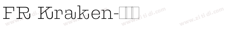 FR Kraken字体转换